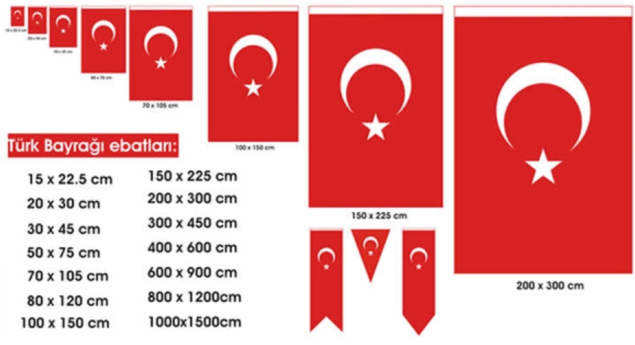 Türk Bayrağı Ölçüleri